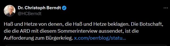 politicalbeauty's tweet image. BREAKING: Der Spitzenkandidat der AfD Brandenburg sieht das Sommerkonzert als „Aufforderung zum Bürgerkrieg“! Wow. #AfDVerbot