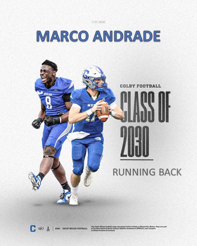 Marco Andrade (@marco__andrade2) on Twitter photo After a great conversation with <a href="/Coach_Hobbins/">Liam Hobbins</a> , I am happy to announce I have received an offer from Colby College! <a href="/SLS_FB/">St. Luke’s School Football</a> <a href="/DBCoachTy/">Coach Ty Williams</a> After a great conversation with <a href="/Coach_Hobbins/">Liam Hobbins</a> , I am happy to announce I have received an offer from Colby College! <a href="/SLS_FB/">St. Luke’s School Football</a> <a href="/DBCoachTy/">Coach Ty Williams</a>