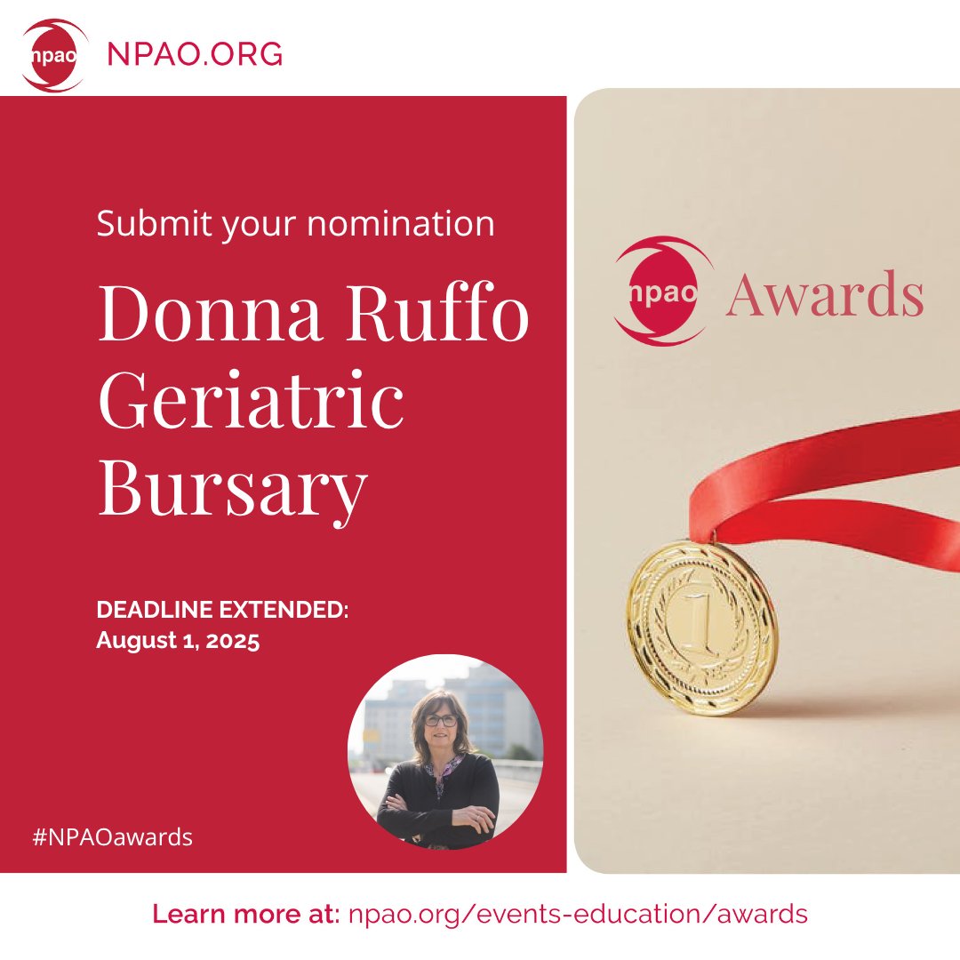 Are you an NP committed to enhancing care for older adults? The Donna Ruffo Geriatric Bursary supports further education and training in geriatrics, helping you elevate your practice and make meaningful change!

Apply now to support your learning, your practice, and your patients