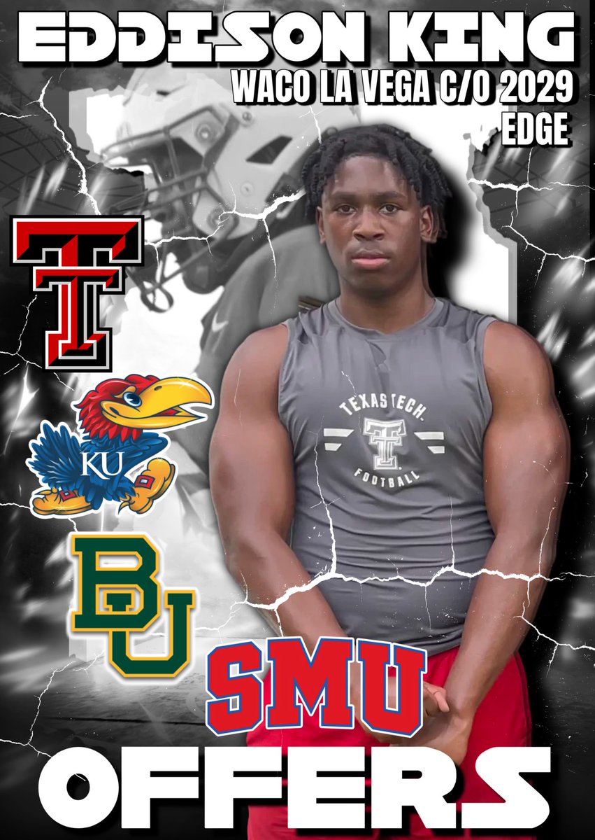 SacKingPredator's tweet image. Blessed to have 4 P4 offers going into high school…thanks for believing in me🙏🏾
@TEP5252 @JermaineCarpent @samspiegs @RespectxSports @adamgorney @dctf @RivalsCamp @TheUCReport @GregSmithRivals @JScruggs247 @TXTopTalent @Coach__OMalley