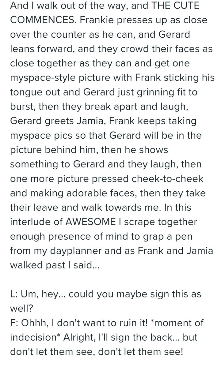 frerardsarchive's tweet image. remember when frank stood in line to support gerard at a Dark Horse Comics signing at San Diego Comic Con. It was one of the first major promotional events for The Umbrella Academy comic series. Here's parts of a first hand account posted on LiveJournal and a video