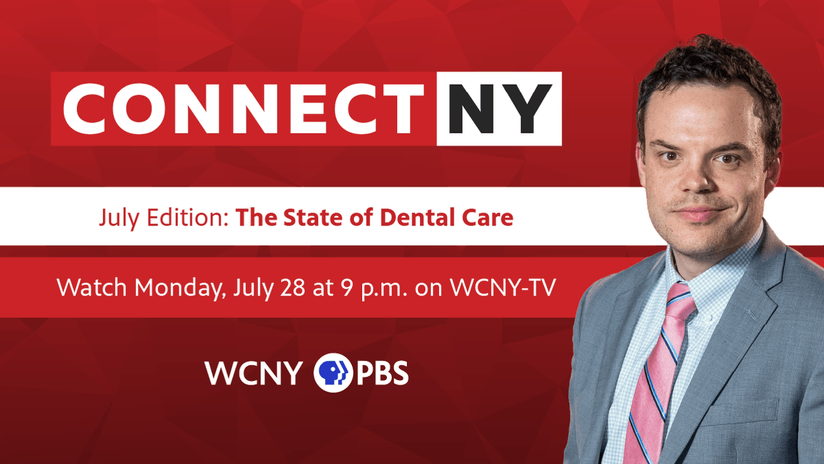 WCNYPBS's tweet image. This month's edition of "CONNECT NY" takes an in-depth look at dental care in New York, spotlighting barriers to access and ongoing efforts to expand the industry’s scope of practice.
Tune in on Monday, July 28 at 9 p.m. on WCNY-TV.
#WCNY #PBS #CONNECTNY #DentalCare