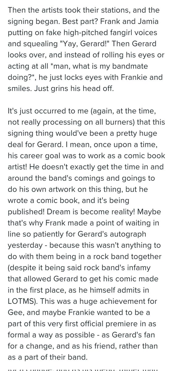 frerardsarchive's tweet image. remember when frank stood in line to support gerard at a Dark Horse Comics signing at San Diego Comic Con. It was one of the first major promotional events for The Umbrella Academy comic series. Here's parts of a first hand account posted on LiveJournal and a video