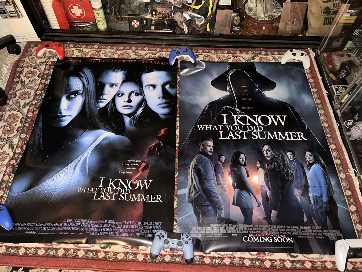JeremyPryer's tweet image. I Know What You Did Last Summer original double sided theatrical posters. I Still Know DS theatrical poster is somewhere around here too.