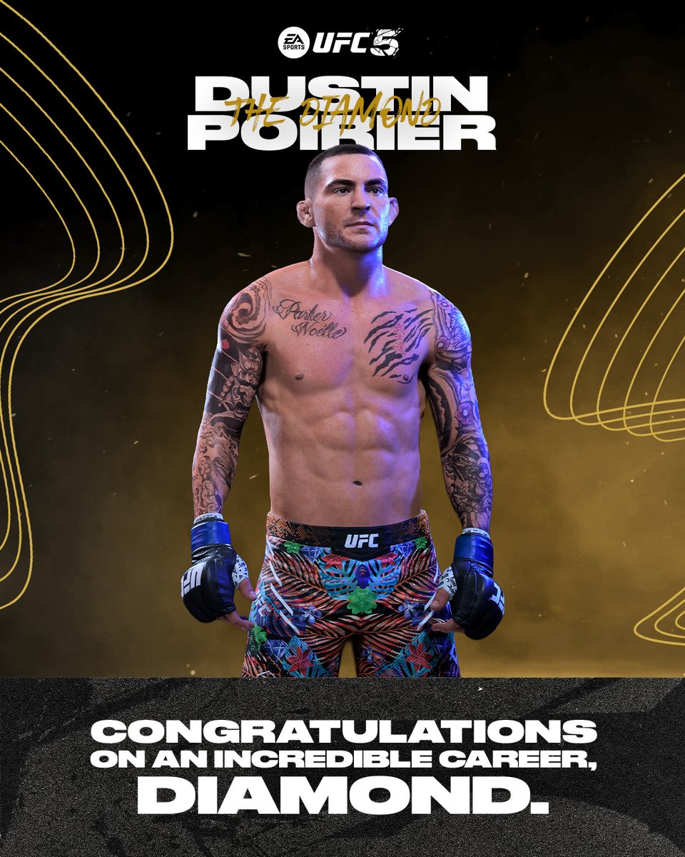 EASPORTSUFC's tweet image. In celebration of @DustinPoirier's incredible career, his #UFC318 Alter Ego will be available at no additional cost for a limited time in #UFC5. His stats reflecting his UFC 318 performance will be updated in our next set of stat updates.
