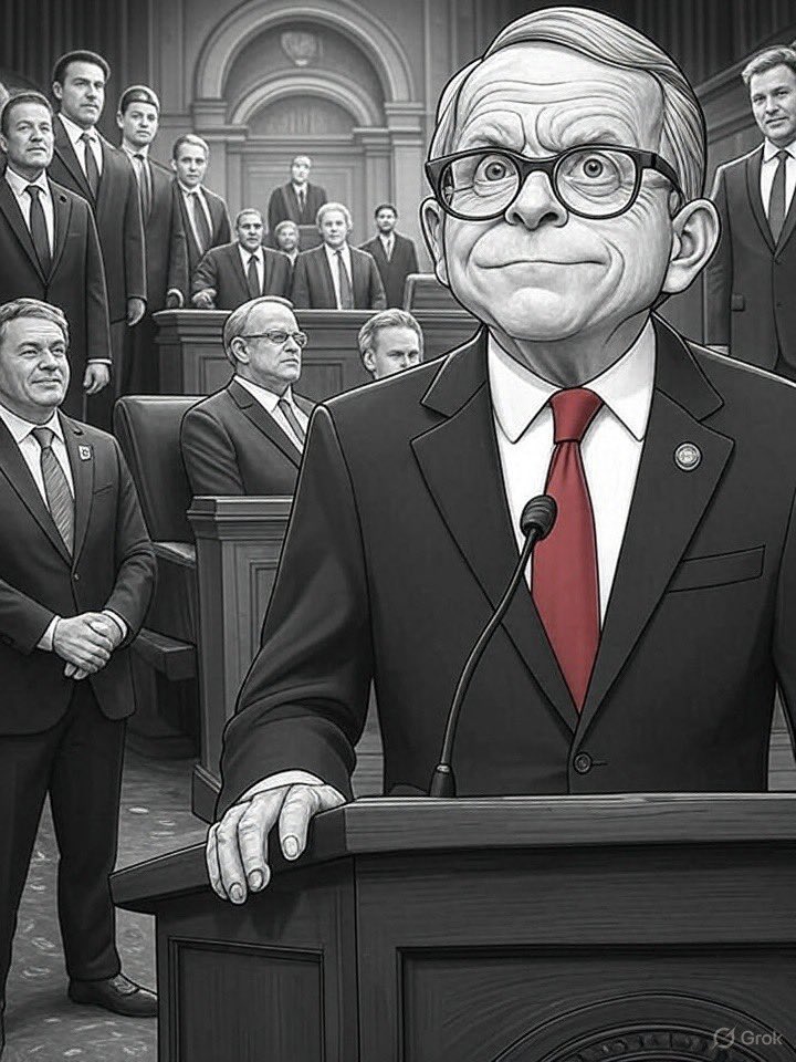 FCLPO's tweet image. DeWine's veto of the Ohio Election Commission abolishment, with no GOP push to override, shows a rift in the party. The old guard protects entrenched power, blocking challengers—red, blue, or any "crayon"—to maintain control over the political machine.