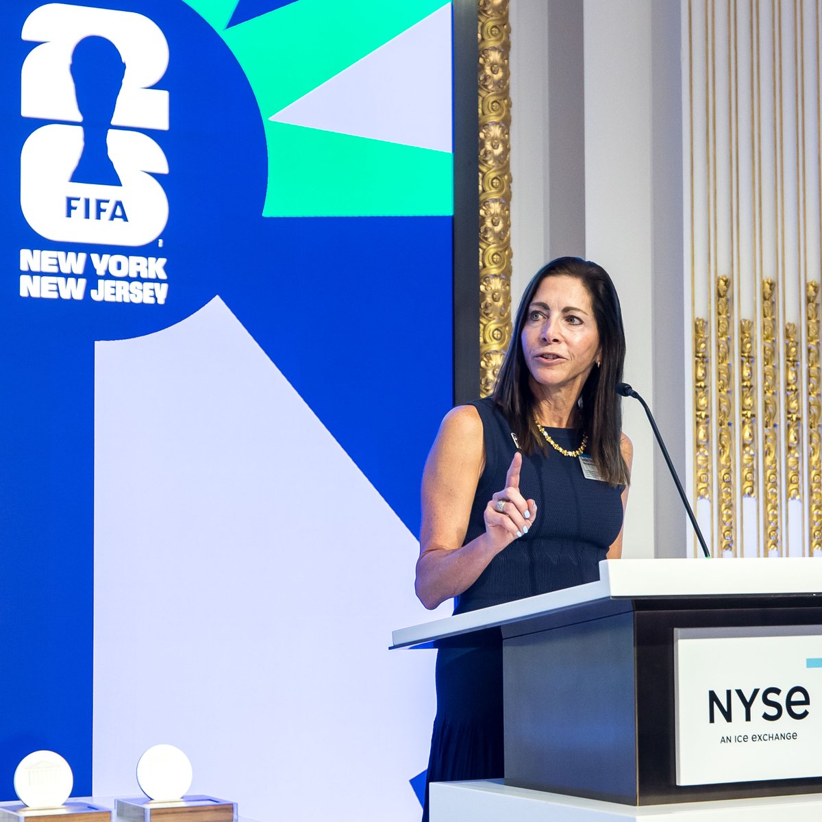 NYSE's tweet image. "The biggest game on Earth." FIFA World Cup 26 New York New Jersey rings in one year 'til the World Cup Final, only at @NYSE!
Back in the U.S. for the first time since 1994, the @FWC26NYNJ celebrates the best of the beautiful game. @FIFAWorldCup