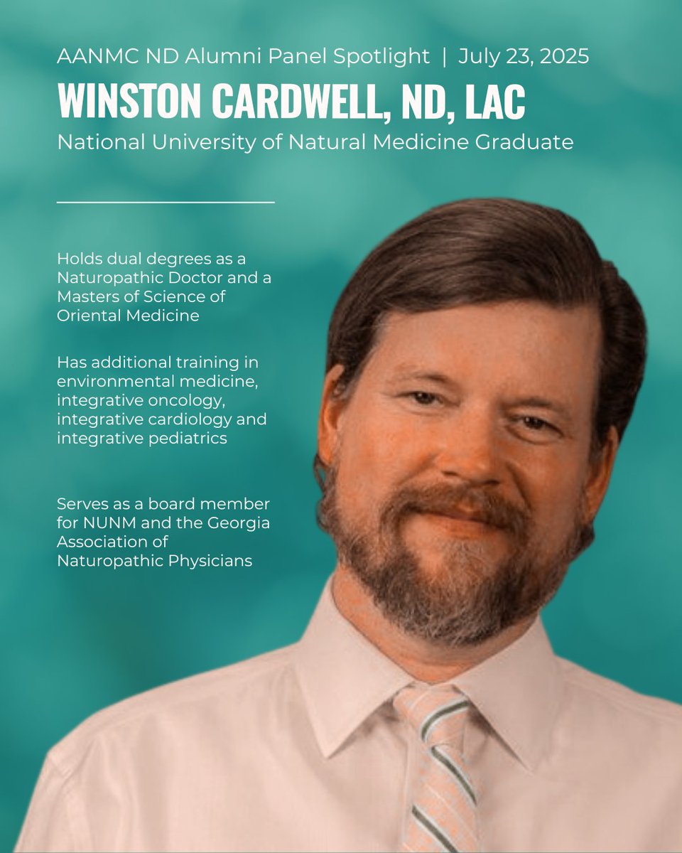 Last call to register for our upcoming Alumni Insights webinar on July 23! aanmc.pulse.ly/do6vzswdid

Meet Dr. Abdulbaki (NUHS), Dr. Cardwell (NUNM), and Dr. Wilder (Sonoran), 3 of our 7 panelists.

#premed #prehealth #naturopathicdoctor #naturopathicmedicine #futuredoctor