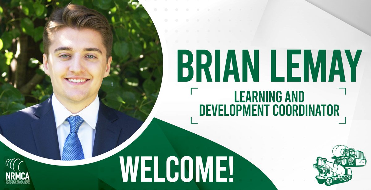 Please join us in welcoming Brian Lemay as NRMCA’s first Learning and Development Coordinator! 👏

Brian began his journey with <a href="/nrmca/">NRMCA</a> as a summer intern in June 2024, later transitioning into a part-time role. Now, the National Ready Mixed Concrete Association is excited to have