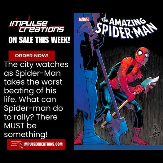 ImpulseC's tweet image. TIME TO DIE, SPIDER-MAN!
On sale this week!
impulsecreations.com/collections/ne… @JrRomita @MarvelComicsHQ @thatJoeKelly