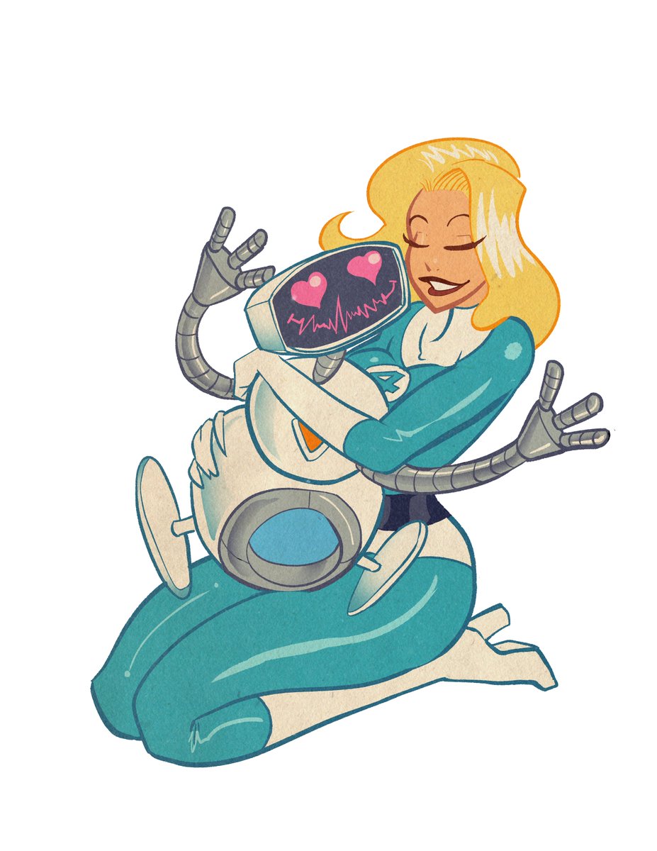 AtomicInkArt's tweet image. Got all four done! I&apos;ll post them as stickers soon. Bonus points to whoever gets the pun in the Thing sticker before I post it. #FantasticFour