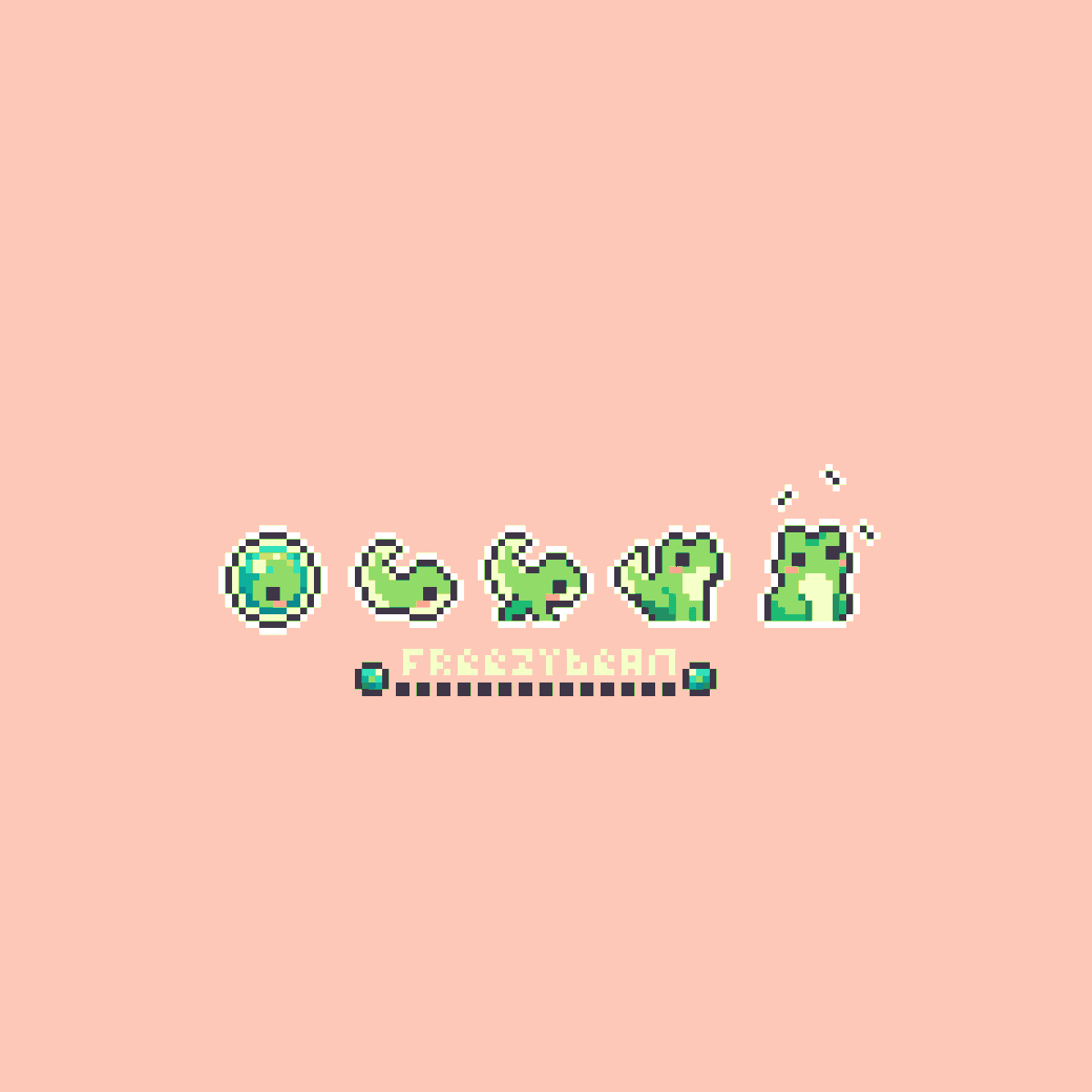 Freezy_Bean's tweet image. 🐸#tail #pixelart #pixelartist #ドット絵 #aseprite