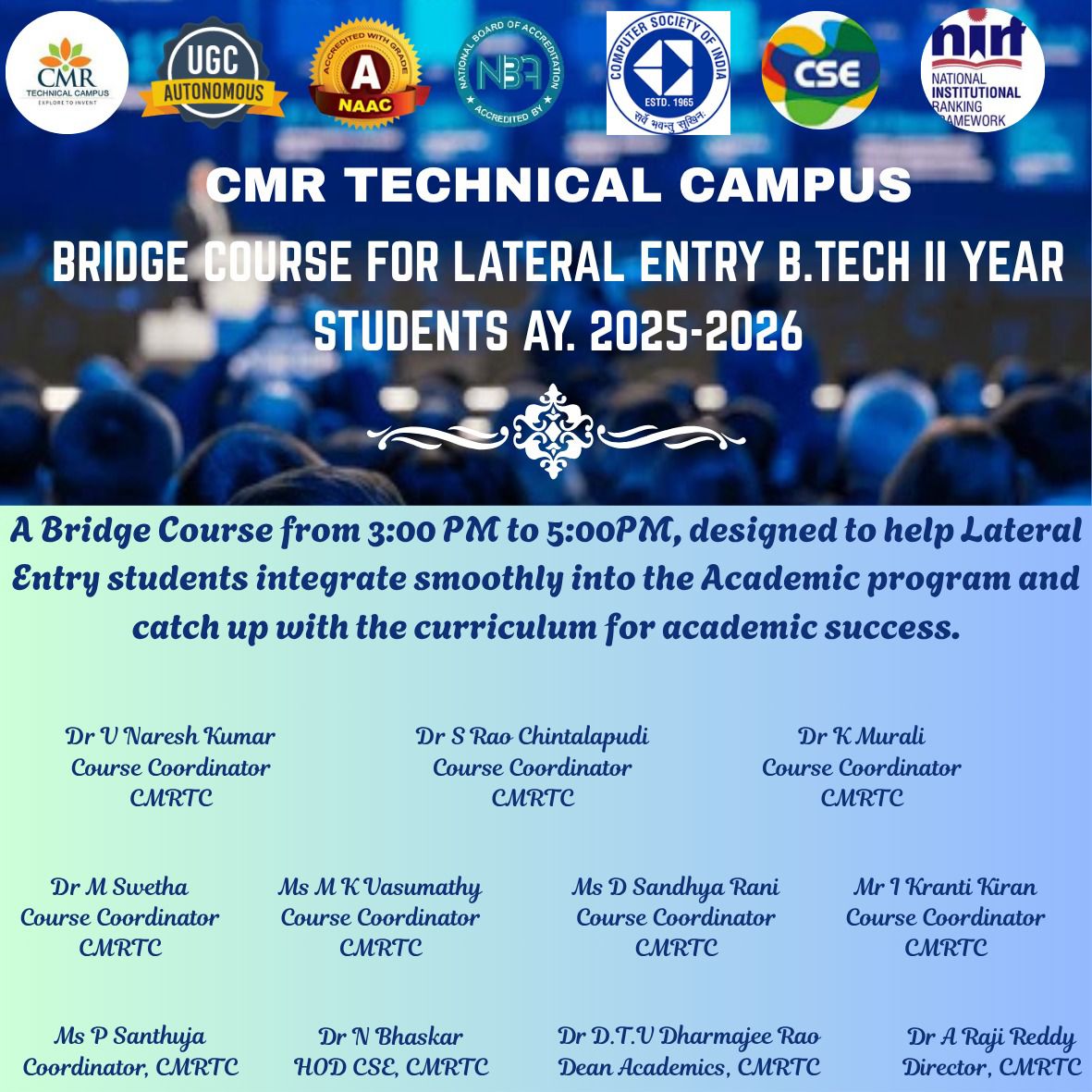 NuthanakBhaskar's tweet image. #cmrtc #cse #bridgecourse