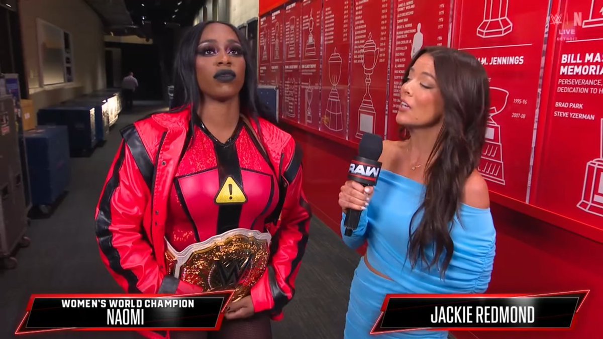Women's World Championship in WWE Naomi on RAW