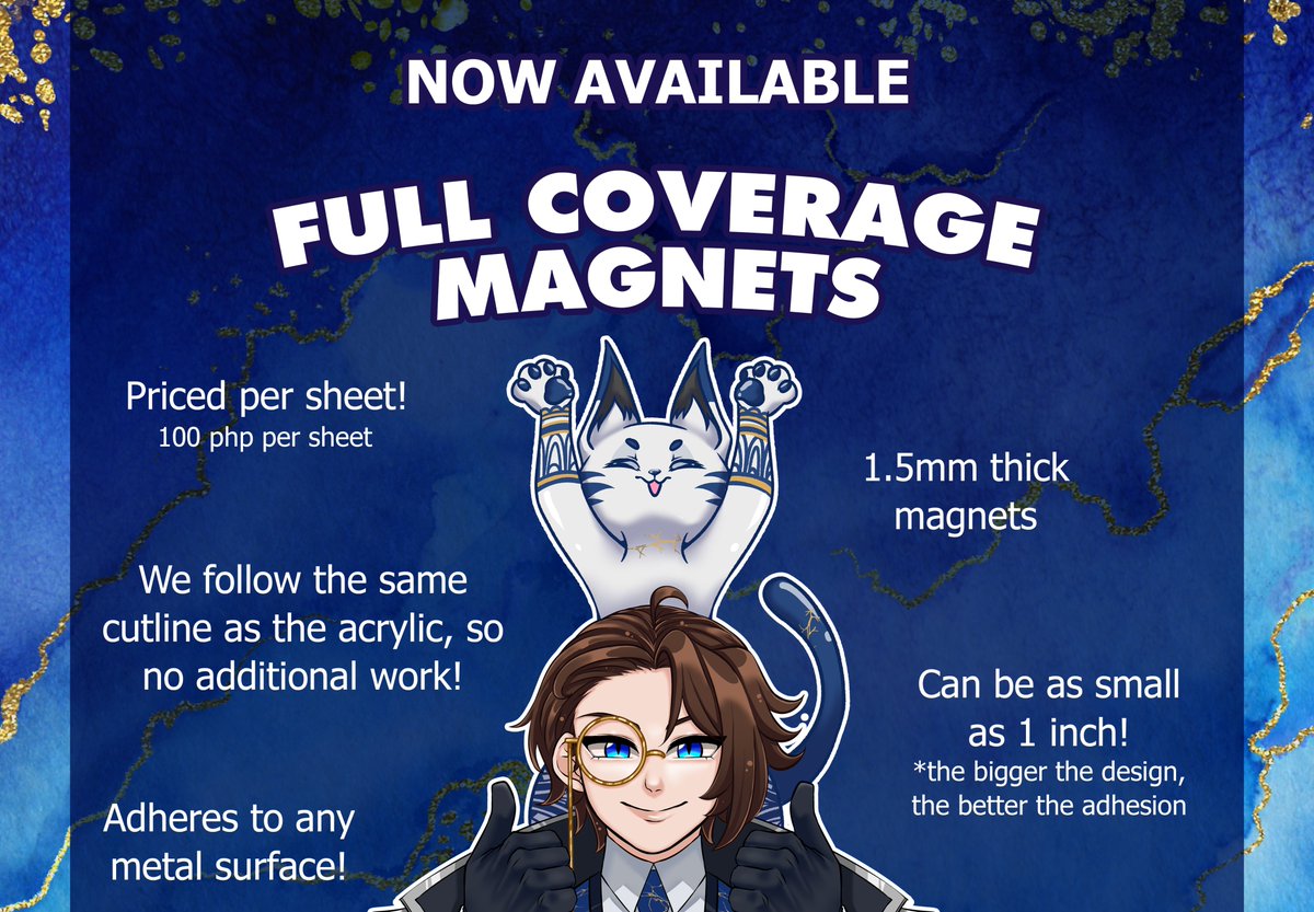 We're positively attracting FULL COVERAGE MAGNETS!

Why? 'cause you're so magnetic, I get it 😽🧲

Check out these amazing features! and stay tuned to tomorrow's post for samples ✨