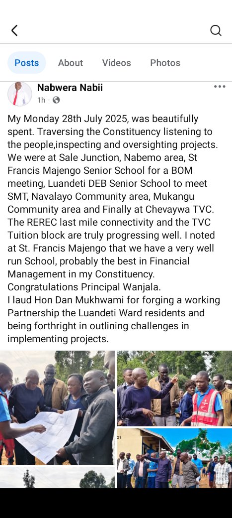 <a href="/Milele_FM/">Milele FM</a>  #kikao Munge Cbd locked, My MP 5G knows what he was elected to do, hapa lugari kazi inachapwa proper #luchivyanawilbrodamilele <a href="/Luchivya/">Francis Luchivya</a>