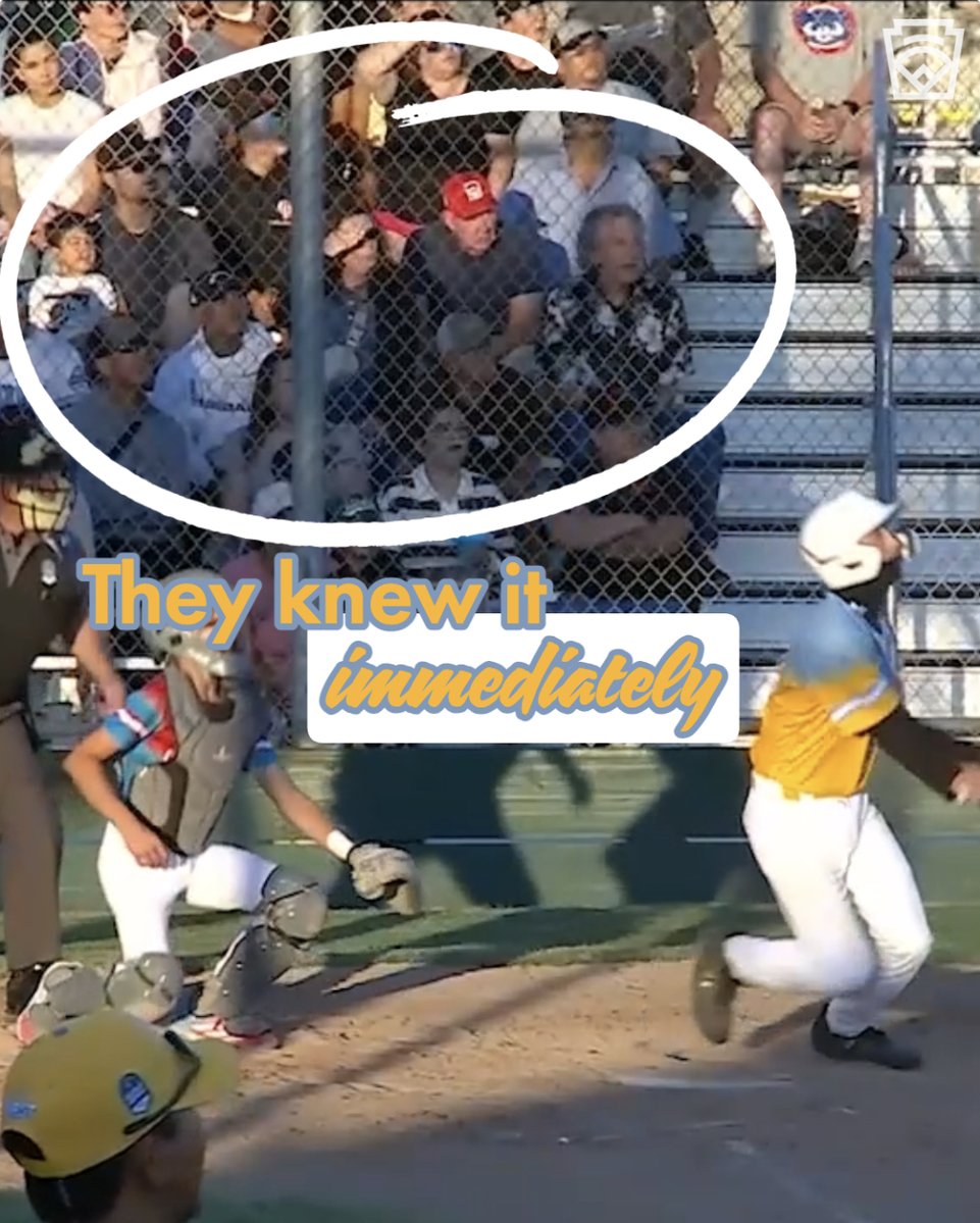 LittleLeague's tweet image. There was only one place this ball was going to go.