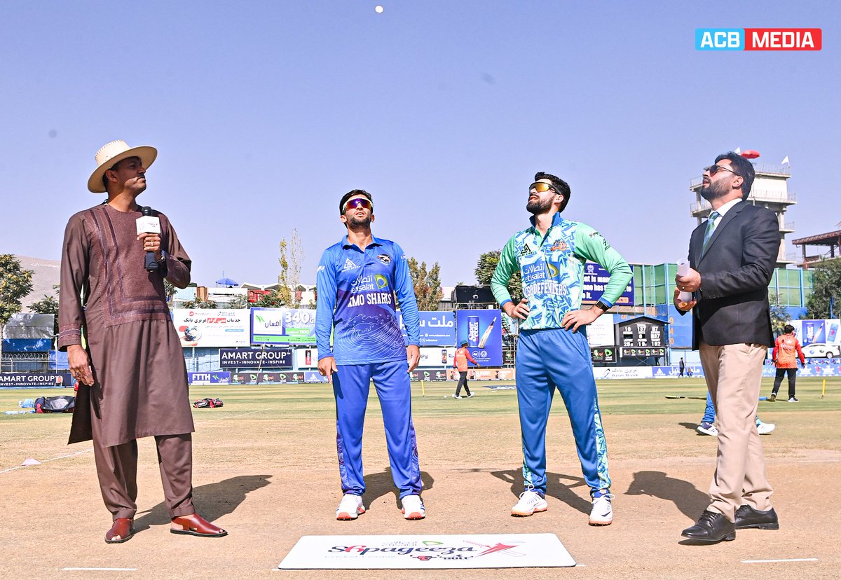 🚨 TOSS ALERT! 🚨

The Bost Defenders have won the toss and opted to bowl first against the Amo Sharks in the 17th game of the 10th edition of the Etisalat Shpageeza Cricket League 2025, powered by XBull. 👏

#Shpageeza | #SCLX | #XBull | #Etisalat | #BDDvAS