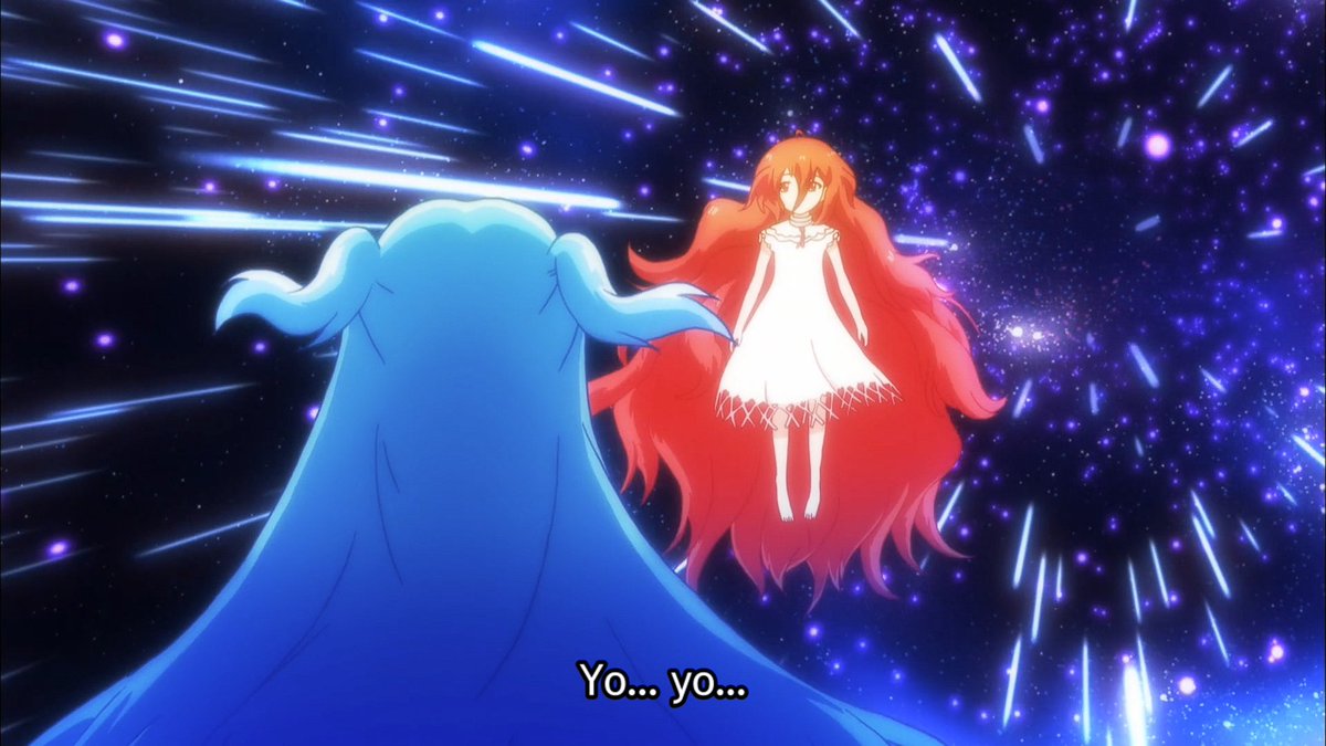 SengokuFurude's tweet image. Ya nos explicaron que las hadas son creadas por las almas que quedaron vagando, Chtholly se le empieza a volver el pelo rojo y a eso añádele su cercanía tan natural con willem y con la espada que está enlazada, esto se pone demasiado bueno.