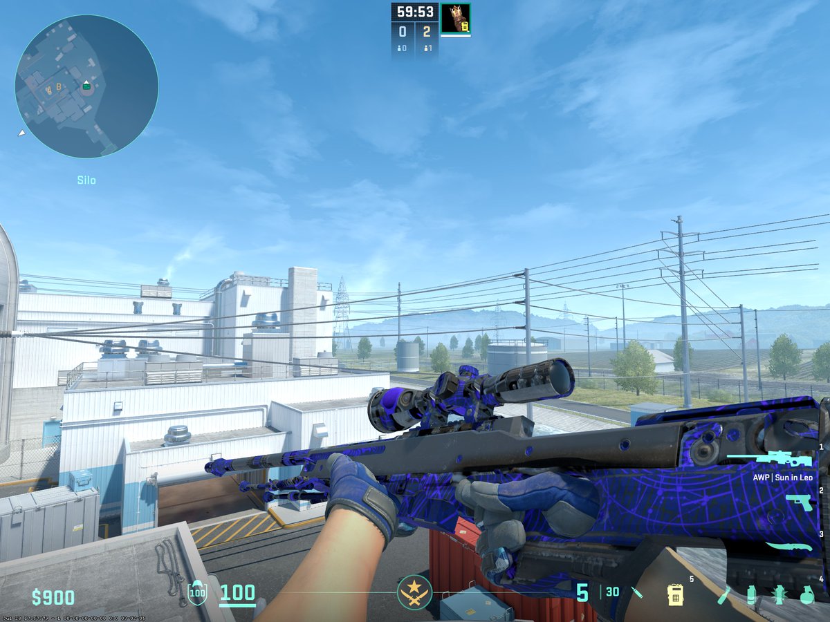 20alpha90's tweet image. As with everything CS2 does, the new update broke not only Bhops but also some skins apparently. Awp Sun in Leo is completely busted. #cs2update