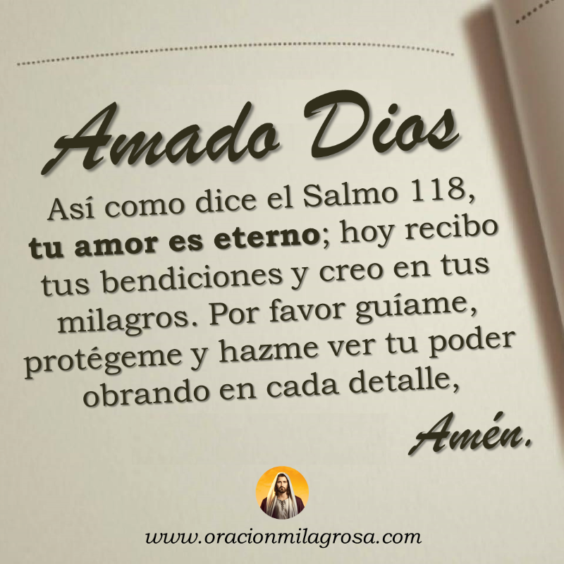 oracion_milagro's tweet photo. ORACIÓN CON EL SALMO 118 PARA TENER UN DÍA DE BENDICIÓN Y MILAGROS: Amado Dios, Tú eres mi fuerza, mi guía y mi salvación. Hoy te pido que por favor bendigas este día, que abras caminos y me ayudes a triunfar en todo lo que haga.

Mira este vídeo en: https://t.co/Fr6ZybxAGP ✨