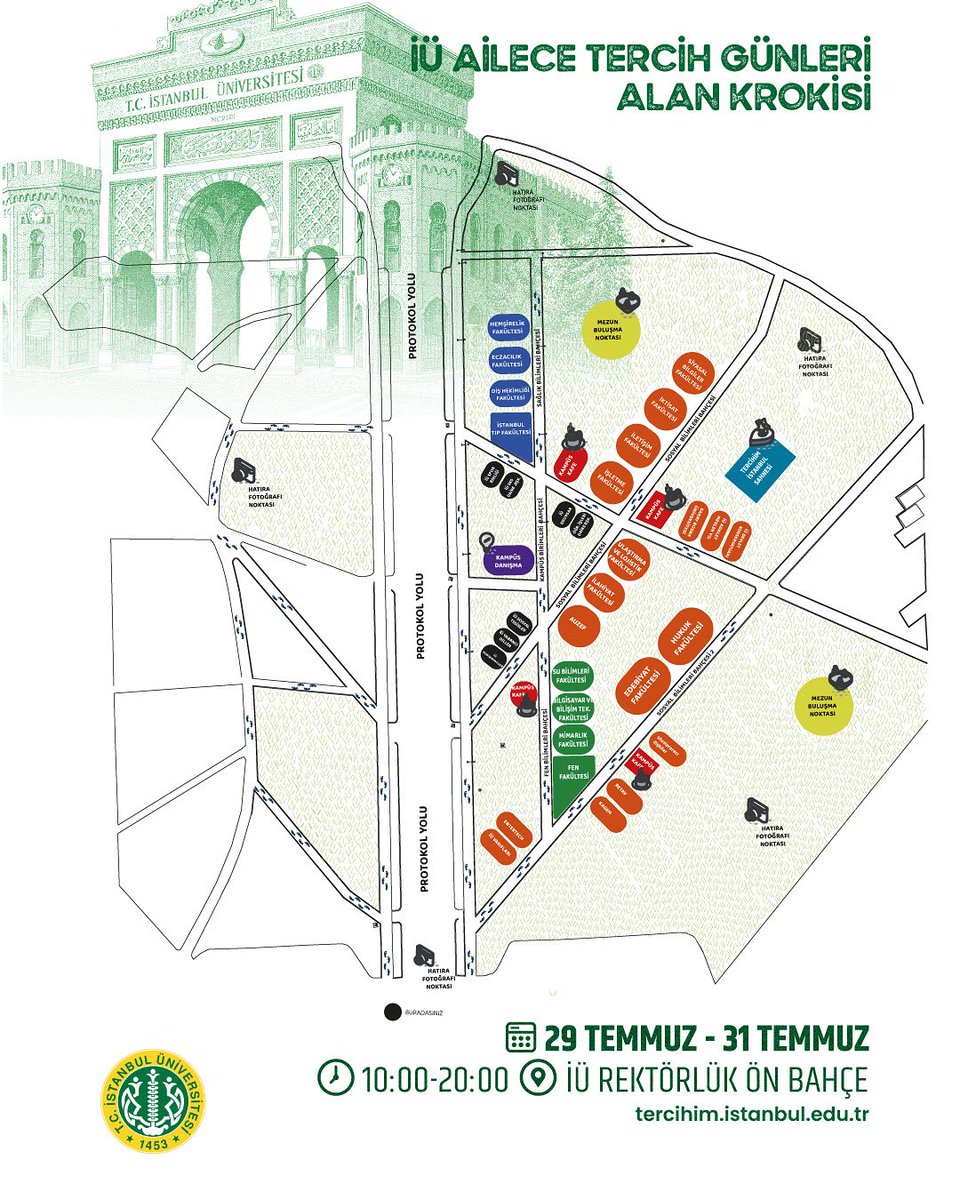 istuniresmi's tweet image. ✅ İstanbul Üniversitesi Ailece Tercih Günleri Alan Krokisi
Hayalinizdeki bölümü yakından tanımak, doğru tercih yapmak ve İstanbul Üniversitesi’nin eşsiz atmosferini keşfetmek için sizi de bekliyoruz!
#İÜAileceTercihGünleri #İstanbulÜniversitesi #ÜniversiteTercihi #AileceTercih