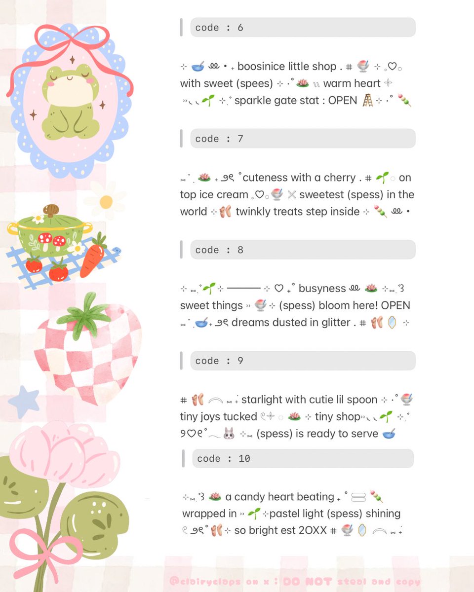 help repost? arigatouu 🤍

halo hai! aku kembali lagi dan membawa wording bio nih 🪷⊹ udah bisa kamu jemput dengan harga 3.5OO / each aja lohh! 🍧🍡
< kalau take 3 only 1O.OOO >

── · ❦ 🩰🪞ketuk dm aku untuk
menjemput juga @ after dm yaa! 🌱

t. #zonauang