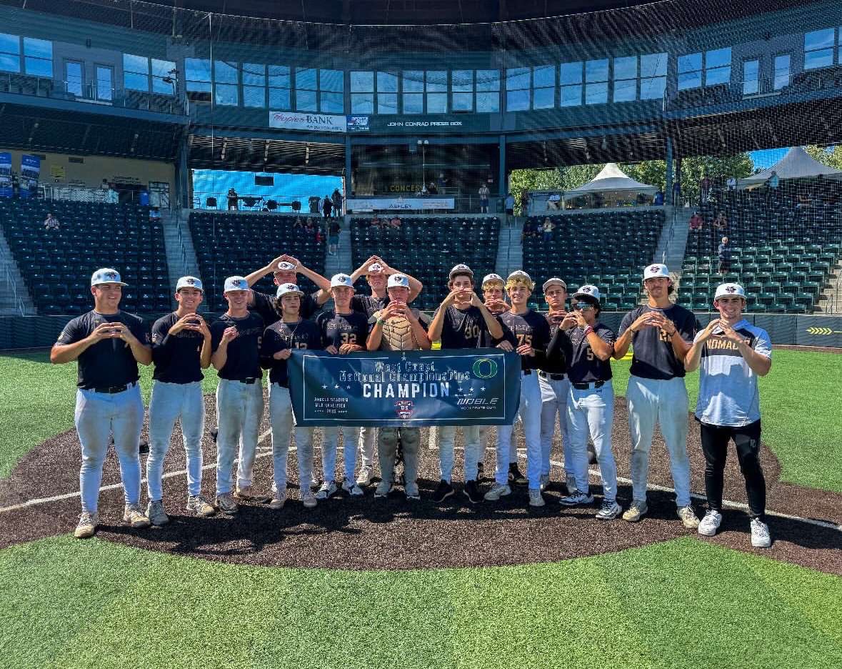 Great weekend in oregon as we went 4-0 and won the whole tournament. thank you <a href="/NomadicBaseball/">Nomadic Baseball</a> for the whole summer had such a great time!