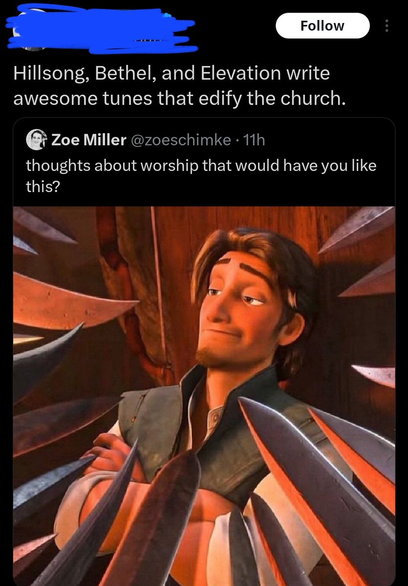 AKofiCup's tweet image. Takes like this frankly annoy the living daylights out of me because usually it's filks who didn't grow up in that kind of theology who makes such ridiculous takes.
Put their music in the trash along with the theology that birthed it.
