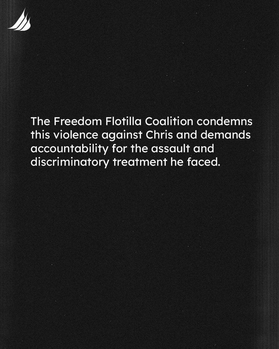 When he reached the Israeli prison, U.S. human rights defender Chris Smalls was physically assaulted by seven uniformed individuals. They choked him and kicked him in the legs, leaving visible signs of violence on his neck and back.
When his lawyer met with him, Chris was