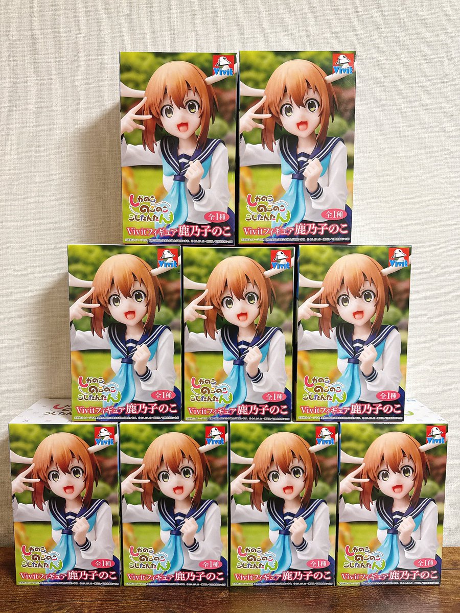 pom_camp's tweet image. のこたん大量捕獲✨🦌🦌🦌🦌🦌

かわいかろ？(՞⸝⸝ᵒ̴̶̷᷄꒳ᵒ̴̶̷᷅⸝⸝՞)💕

どれだけあっても困らないのこたんフィギュア！もっと集めたい！！！
鹿さんの置物もたくさん買いたくなっちゃうわね〜！！🦌

#しかのこのこのここしたんたん