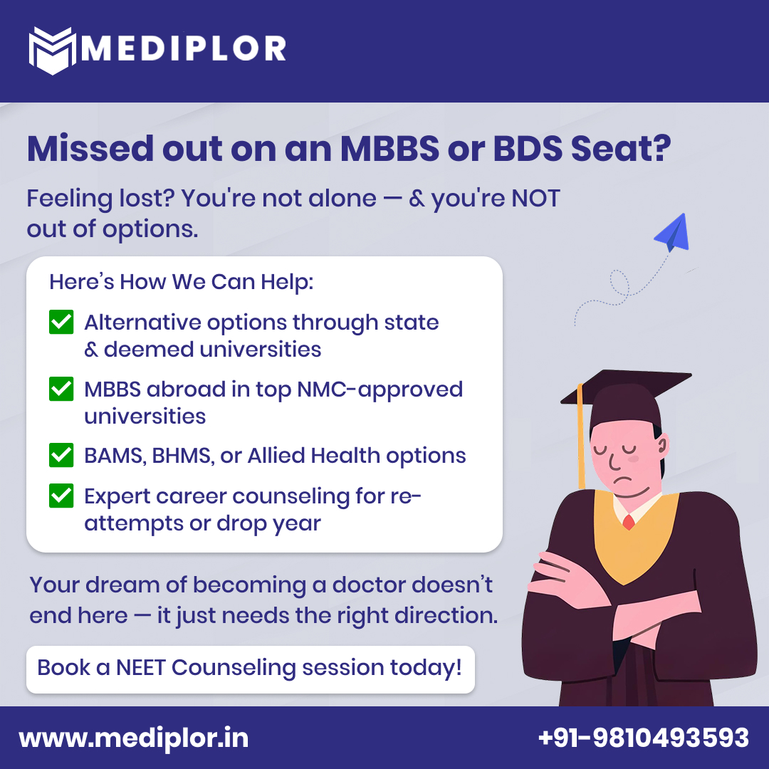 mediplor's tweet photo. Explore other options with the best NEET guidance!!
Contact Mediplor.
#mbbs #mbbsabroad #NEET2025 #NEET #neetugcounselling #neetugcounselling https://t.co/EREkypWljP