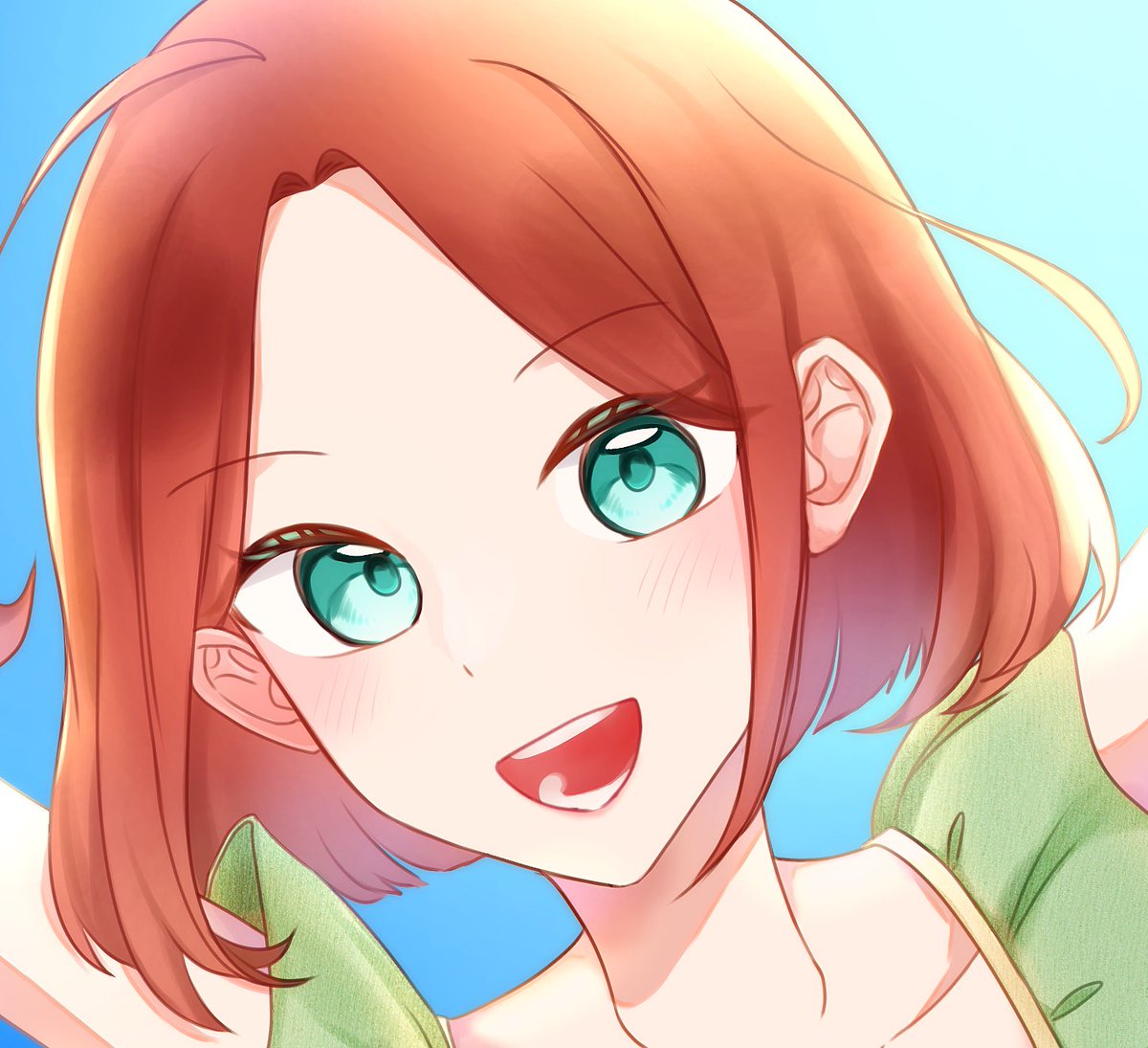 創作めっちゃ顔可愛く描けたから見て〜〜🥹😭