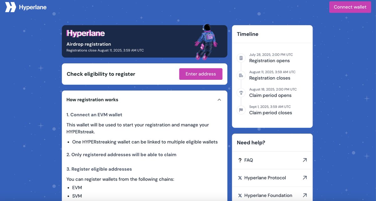 From0To10k's tweet photo. Si vous avez été actif sur Hyperlane, le pré-claim du second trimestre est ouvert pour une période de 2 semaines.

✅ Pre-claim : https://t.co/JluHWNstc9

Les allocations non réclamées seront reportées sur les futures airdrops. https://t.co/VgUBOin8LA
