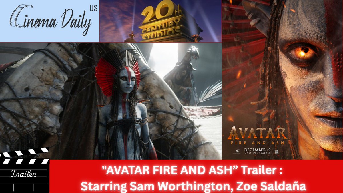 "AVATAR FIRE AND ASH” Trailer : Starring Sam Worthington, Zoe Saldaña.

YouTube Link : youtube.com/watch?v=hxeCeM…

#AvatarFireAndAshtrailer #JamesCameron #samworthington #zoesaldana