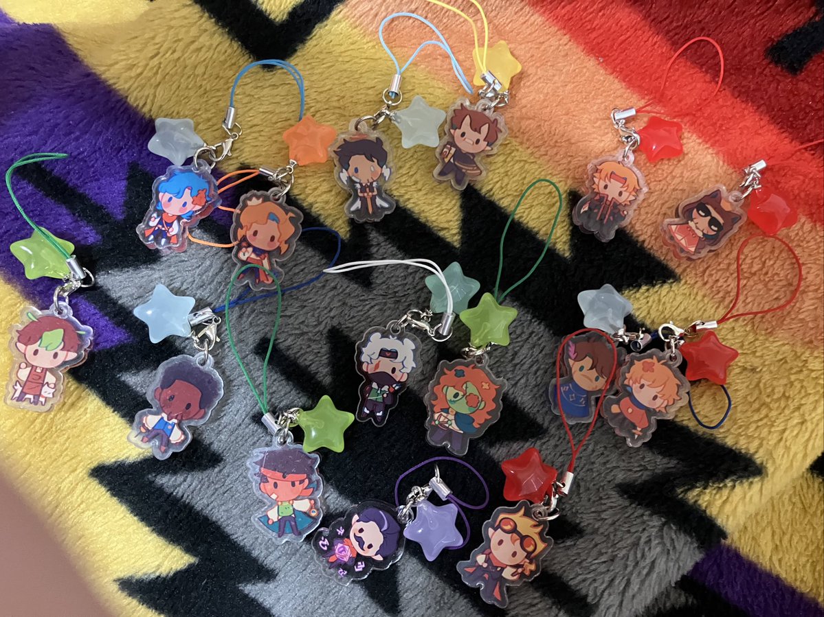 sorrven69's tweet image. My keychains from @fishbloc arrived and they are so perfect!! Amazing quality and all of them are even cuter than I imagined! And an extra free mumbo omg he’s my favorite 🥺