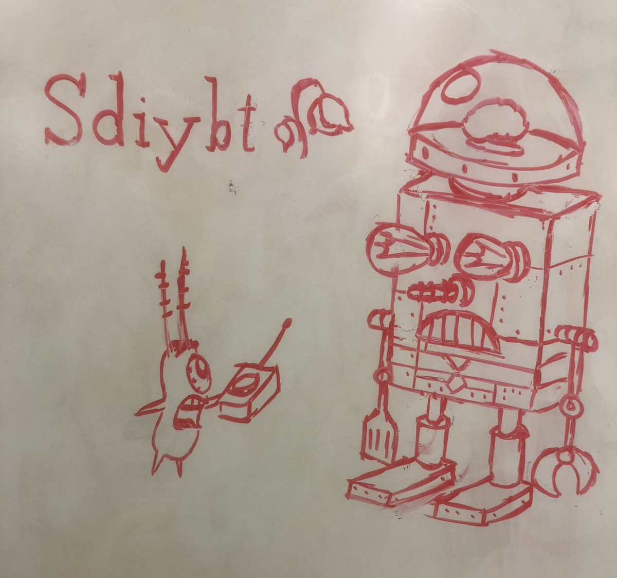 samslasher99's tweet image. Whiteboard doodle