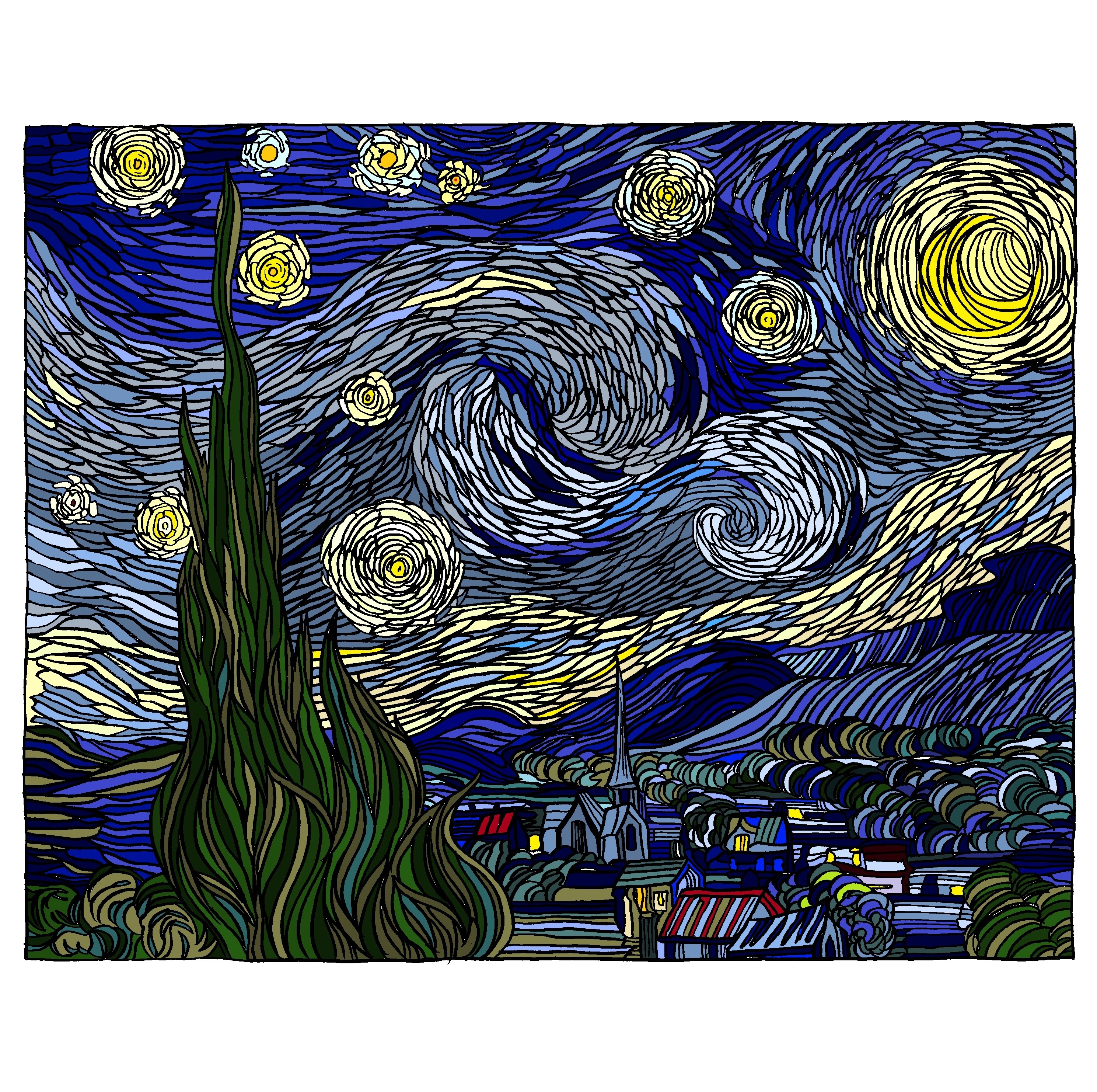 ゴッホの絵(コピー品) 楽天市場】ゴッホ「夜のカフェテラス」 (1000ピース) 612000060