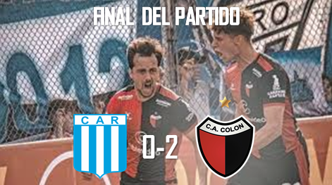 FINAL DEL PARTIDO, GANO COLON
Colon ganó 2-0 con goles de mi amigo el Puma y Christian Bernardi, los 2 pases a gol? del Pulga Rodríguez