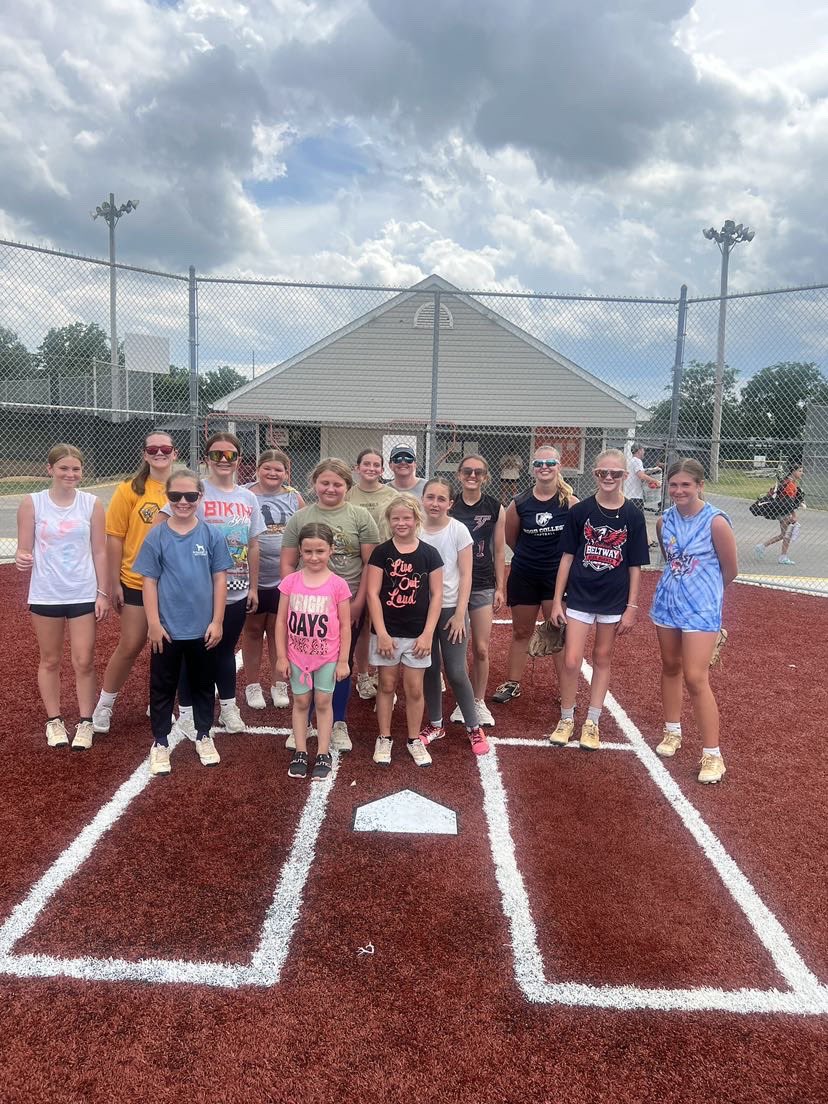 Spent my weekend helping local girls with hitting and fielding.