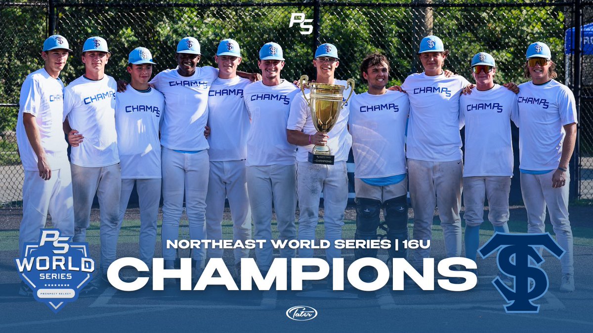 Prospect Select (@psbaseballinc) on Twitter photo Northeast World Series 16U Champions | Titus Baseball Academy 2027 π
<a href="/TitusBaseball/">Titus Baseball Academy</a> x #TheBestPlayHere Northeast World Series 16U Champions | Titus Baseball Academy 2027 π
<a href="/TitusBaseball/">Titus Baseball Academy</a> x #TheBestPlayHere