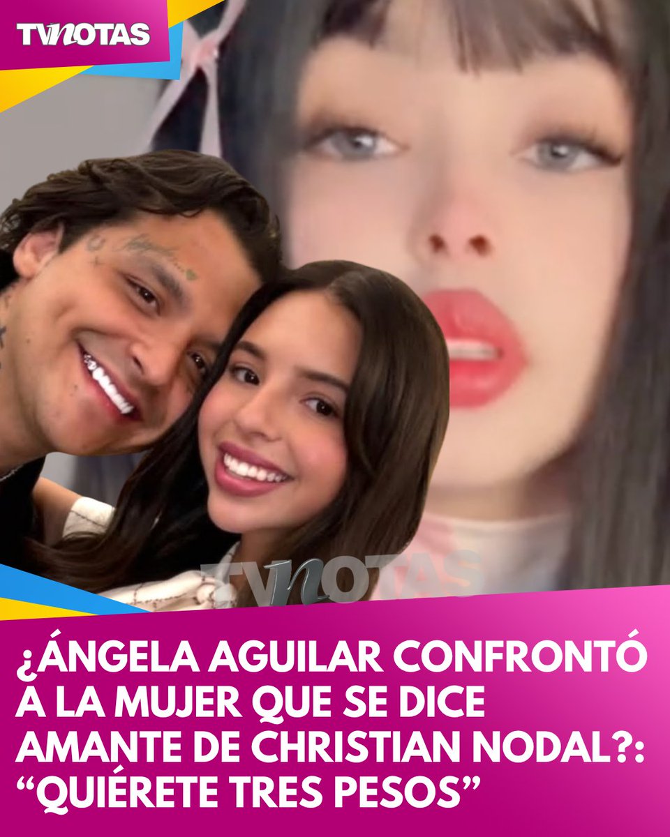 TVNotasmx's tweet image. ¡ENCONTRONAZO! 😱👉 bit.ly/3H0xz3G
Iveeth, la presunta amante de Christian Nodal, aseguró que ha recibido mensajes agresivos e insultantes supuestamente de Ángela Aguilar.