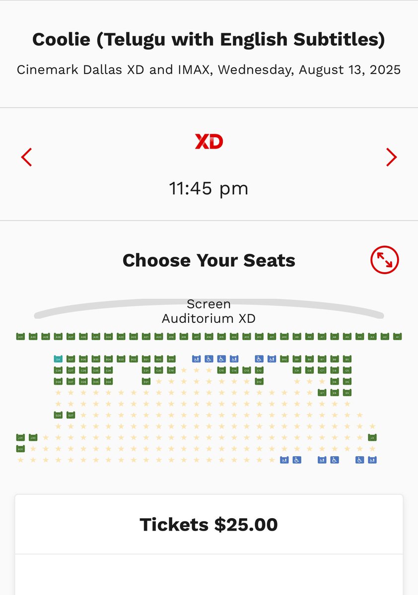 gvdev2000's tweet photo. Coolie Telugu – Close to MIDNIGHT & still a MASSIVE STORM! 🌪️
11:45 PM XD show – 90% FULL already at Cinemark Dallas! 🔥
When #Rajinikanth enters… time doesn’t matter. Craze takes over!
This is history in real-time.
#CoolieUnleashed #TeluguFDFS #USAFDFS #SuperstarStorm #RajiniCraze
#Coolie #Thalaivar #SuperstarRajinikanth #Rajinikanth #DallasFDFS #ThalaivarFansUSA #25YearsOfThalaivarFans
@rajinikanth @Dir_Lokesh
@iamnagarjuna @nimmaupendra @SunPictures @PrathyangiraUS @Hamsinient @latharajnikanth @soundaryaarajni @ash_rajinikanth @offl_Lawrence @rameshlaus
@Arumugam7 @gthricv @Senthil_Dhana @baba_rajkumar @Imtweetygoose @imravee @RIAZtheboss @hegdepooja
@idlebrainjeevi