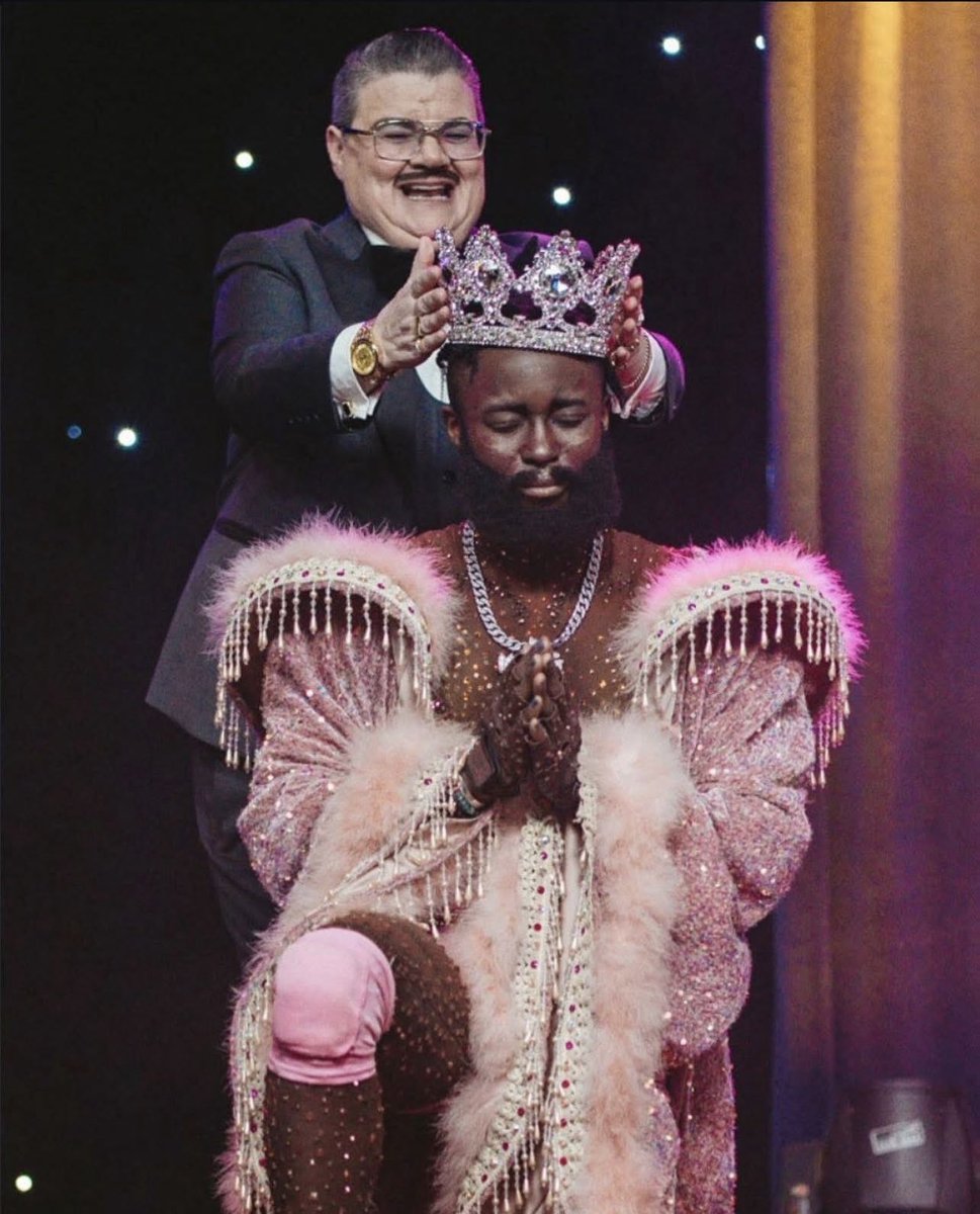Congratulations to MY KING!! Our very first King of Drag, King Molasses!! The Kingdom and Queendom is Black y’all 🖤✊🏿