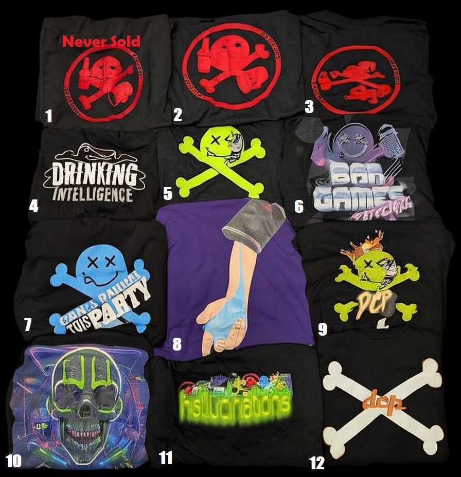 Do you have them all?  Which ones are you missing?

Time is running out for you to get your shirt in time for Defcon. You can use amazon lockers in Vegas if need be.   swag.defconparties.com #defcon33
