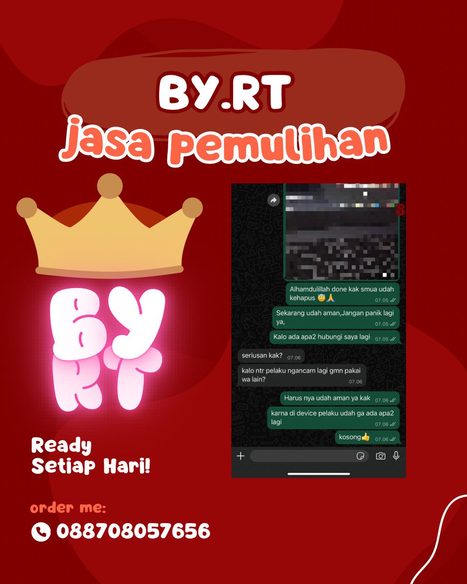 JASA PEMULIHAN AKUN  BALIKIN UNSUS/UNSUSPEND &amp; RECOVERY AKUN SOSMED.
1️⃣ AKUN LUPA PASWORD/KE HACK
2️⃣ RESET HP
3️⃣ JASA SADAP WA
4️⃣ JASA HAPUS AKUN
5️⃣ JASA HACK/PULIHKAN AKUN  EMAIL,GMAIL,INSTAGRAM,TWITER,  FB,TIKTOK ,LINE.

FAST RESPON☎️
wa.me/6288708057656
#zonauangᅠᅠᅠ