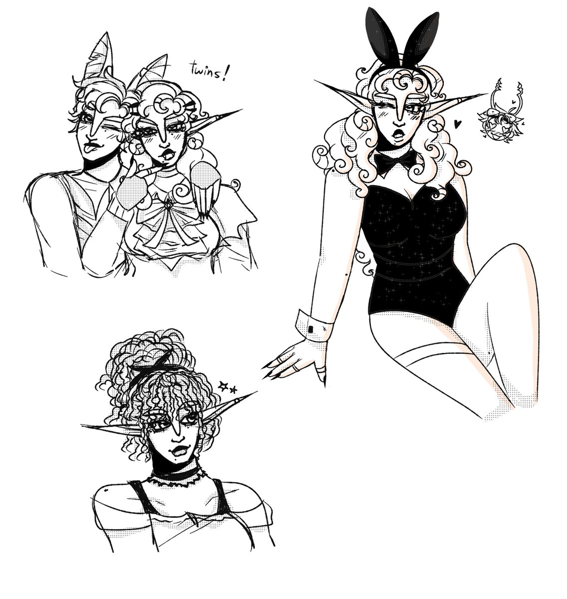 vulpeculazs's tweet image. all I got rn ππ some thalia doodles #ocart #arttwt