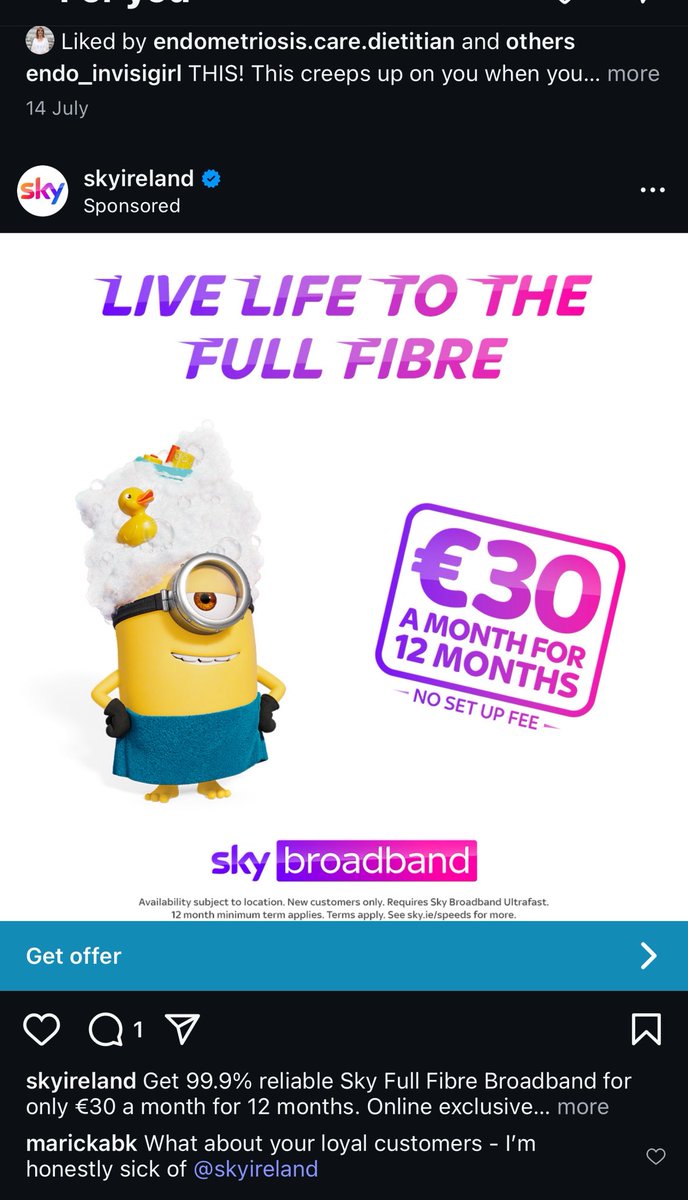 Maricka Burke-Keogh (@marickab) on Twitter photo Hey <a href="/SkyIreland/">Sky Ireland</a> why don't you reward loyalty? I’m switching back to <a href="/VirginMediaIE/">Virgin Media Ireland</a> I’m sick of these messy itty bitty contracts, everythings 6/9/12 months, in possible to keep tabs on & price multiplies the longer your a customer - I’m going to start a campaign. #SkyIrelandRipOff Hey <a href="/SkyIreland/">Sky Ireland</a> why don't you reward loyalty? I’m switching back to <a href="/VirginMediaIE/">Virgin Media Ireland</a> I’m sick of these messy itty bitty contracts, everythings 6/9/12 months, in possible to keep tabs on & price multiplies the longer your a customer - I’m going to start a campaign. #SkyIrelandRipOff