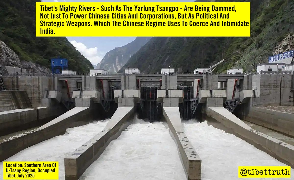 💧 Asia drinks from rivers born in 🏔️Tibet.
But 🇨🇳 dams &amp; pollution choke them at the source.
🌊 A poisoned plateau poisons billions.
📢 Share to demand protection of Earth’s Water Tower.
💬 Drop a 💦 if clean water is a right.
#SaveTibetanRivers #WaterIsLife #EcoJustice