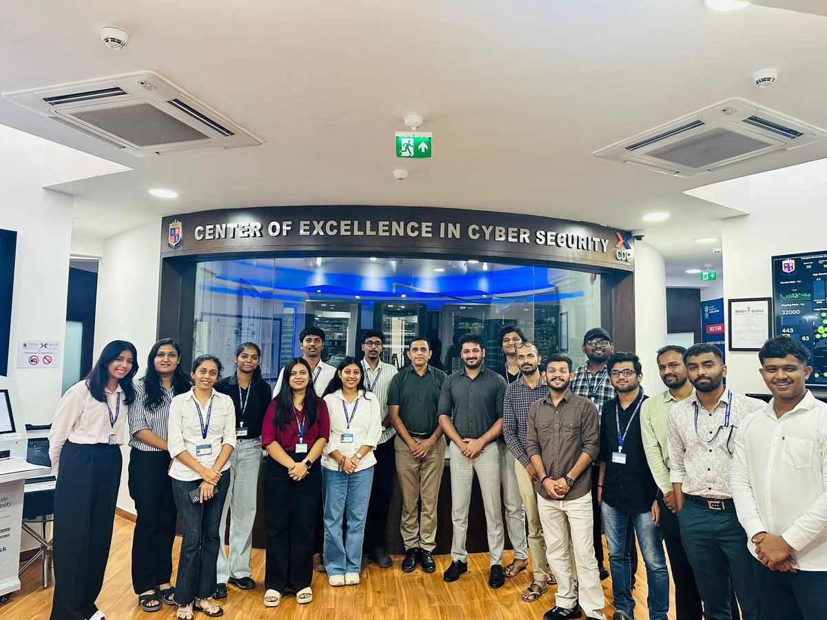 coecsnfsu's tweet photo. Kudos to all 15 participants from NFSU, Goa Campus , NFSU upon successful completion of the OT/IT/IRM/SOC internship conducted by CoE-CS, NFSU from 21–25 July 2025.

Covering Wide Range of topics like
OT/IT Convergence
SOC &amp; Web Security
Digital Forensics &amp; IRM
OT Use Cases
CTF https://t.co/hrAnQQihfk